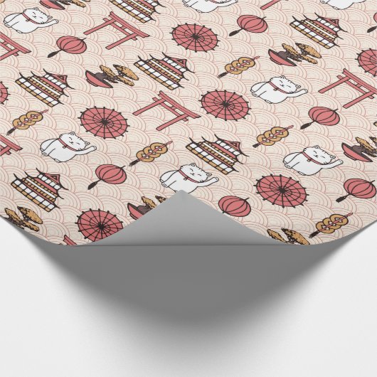 Japanisches Muster Geschenkpapier (Ecke)