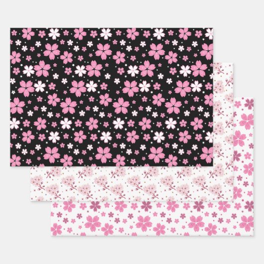 Japanisches Muster Geschenkpapier Set (Set)