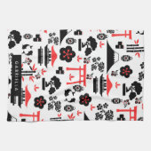 Japanisches Muster Geschirrtuch (Horizontal)