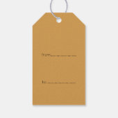 Japanisches Muster Gold Dog Jahr 2018 Geschenktag Geschenkanhänger (Rückseite)