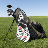 Japanisches Muster Golfhandtuch (Gras)