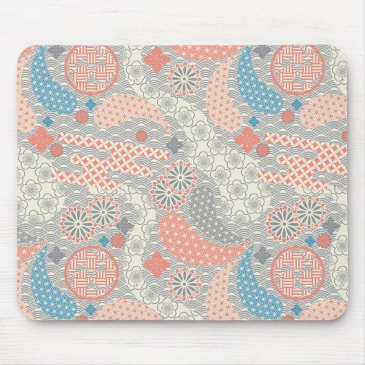 Japanisches Muster. Illustration. Mousepad (Vorne)