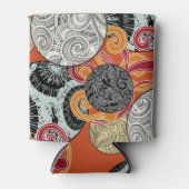 japanisches Muster mit Kugeln und Wirbel Dosenkühler (Vorderseite)