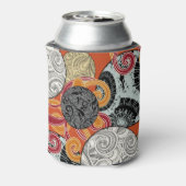 japanisches Muster mit Kugeln und Wirbel Dosenkühler (Kanne Rückseite)