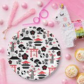 Japanisches Muster Pappteller (Party)