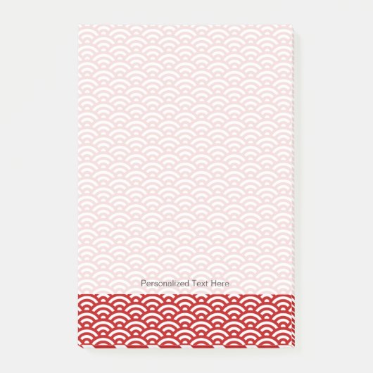 Japanisches Muster Post-it Klebezettel (Vorderseite)
