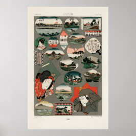 Japanisches Muster Poster