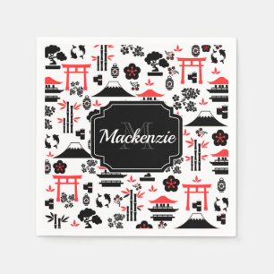 Japanisches Muster Serviette