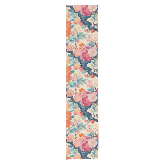 Japanisches Muster TABLE RUNNER Kurzer Tischläufer (Vorderseite)