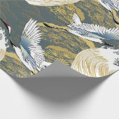 Japanisches Muster. Traditioneller Hintergrund Geschenkpapier (Ecke)