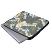 Japanisches Muster. Traditioneller Hintergrund Laptopschutzhülle (Vorne Knopf)