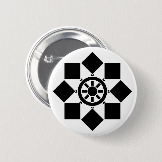 Japanisches Nadelrad Button (Vorne & Hinten)