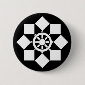 Japanisches Nadelrad Button (Vorderseite)