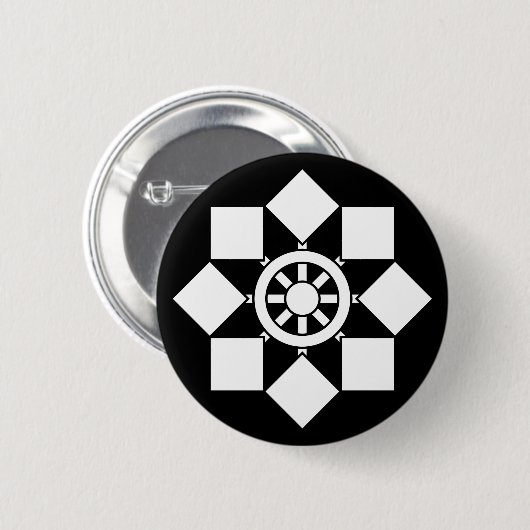Japanisches Nadelrad Button (Vorne & Hinten)