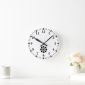 Japanisches Nadelrad Runde Wanduhr (Zuhause)