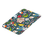 Japanisches Nahtloses Muster Magnet (Linke Seite)