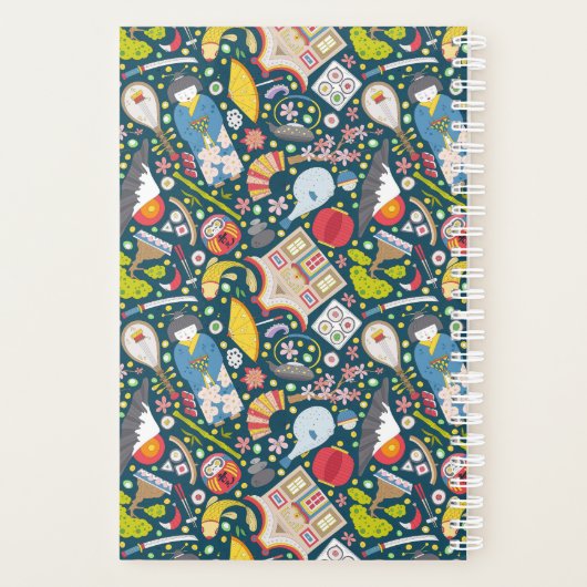 Japanisches Nahtloses Muster Planer (Rückseite)