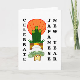 Japanisches Neujahr Feiertagskarte