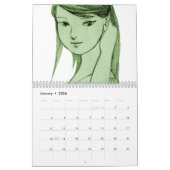 Japanisches niedliches Mädchen MANGA Kalender (Jan 2026)