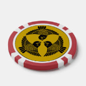 Japanisches Noble-Drei-Sparrow-Wappen Pokerchips (Einzeln)