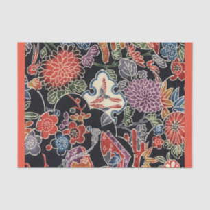 Japanisches Okinawan Dye (Bingata) Gewebepapier Seidenpapier