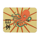 Japanisches Oktopus-Muster Magnet (Horizontal)