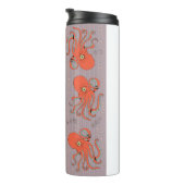 Japanisches Oktopus-Muster Thermosbecher (Nach rechts gedreht)