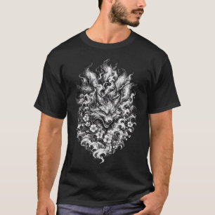 Japanisches Oni-Maske T-Shirt Traditionelles Ire