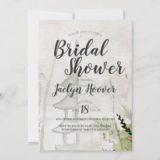 Japanisches Pagoda-Brautparty Einladung (Vorderseite)