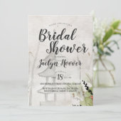 Japanisches Pagoda-Brautparty Einladung (Stehend Vorderseite)