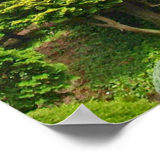 Japanisches Pagode-Foto Poster (Ecke)