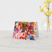 Japanisches Papier streckt Karte der Anmerkungs-3 (Gelbe Blume)