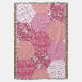 Japanisches Patchwork-Muster-Design Decke (Vorderseite Vertikal)