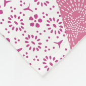 Japanisches Patchwork-Muster-Design Fleecedecke (Ecke)