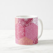 Japanisches Patchwork-Muster-Design Kaffeetasse (VorderseiteRechts)