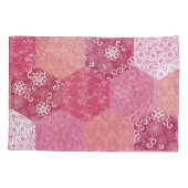 Japanisches Patchwork-Muster-Design Kissenbezug (Rückseite)