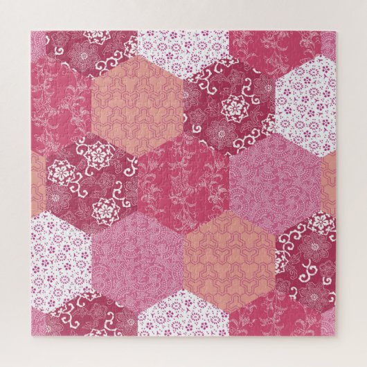 Japanisches Patchwork-Muster-Design Puzzle (Vertikal)
