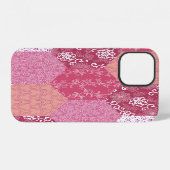 Japanisches Patchwork-Musterdesign iPhone Hülle (Rückseite (Horizontal))
