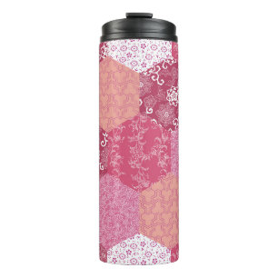 Japanisches Patchwork-Musterdesign Thermosbecher