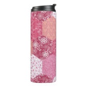 Japanisches Patchwork-Musterdesign Thermosbecher (Nach links gedreht)