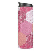 Japanisches Patchwork-Musterdesign Thermosbecher (Nach rechts gedreht)