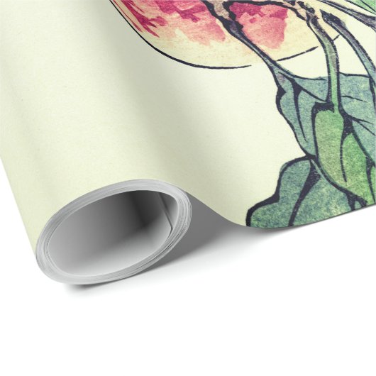 Japanisches PEACH TREE Wrapping Paper Geschenkpapier (Rolleneckpunkt)