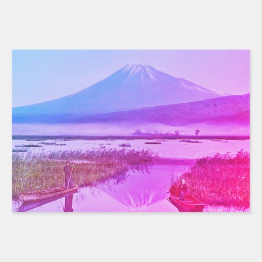 JAPANISCHES PRINT-Wrapping Paper Sheet-Set Geschenkpapier Set (Vorderseite 2)