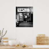 Japanisches Ramen-Restaurant in der Nacht Poster (Küche)