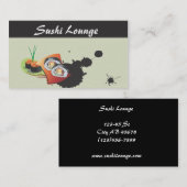 japanisches Restaurant Sashimi Catering Sushi Visitenkarte (Vorne/Hinten)