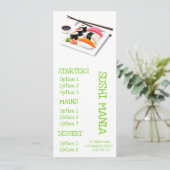 japanisches Restaurant Sushi Menükarte (Stehend Vorderseite)