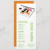 japanisches Restaurant Sushi Menükarte (Vorne/Hinten)