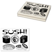 Japanisches Restaurant Sushi Roll Nigiri Tuna Fein Gummistempel (Stempel)