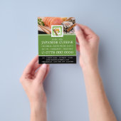 Japanisches Restaurant, Sushi Werbung Flyer (Gruppe)