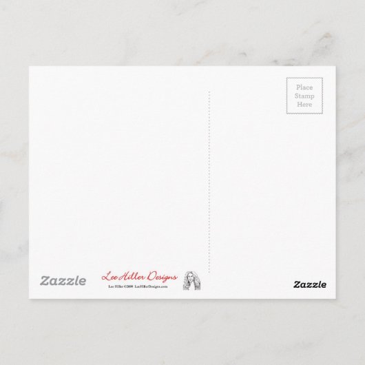 Japanisches Rosasaucer-Magnolie Postkarte (Rückseite)